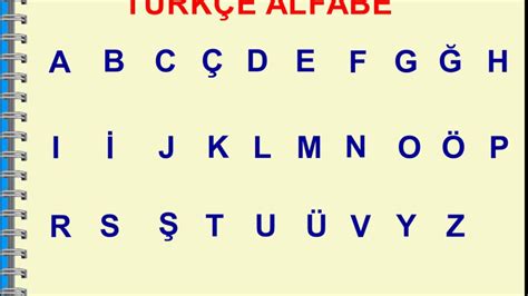 abc türkçe alfabe